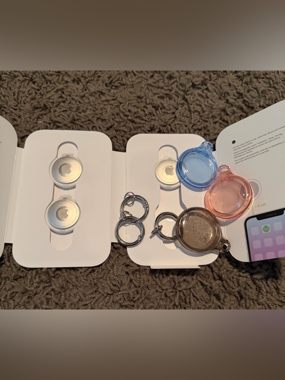 3 AirTags and 3 cases
